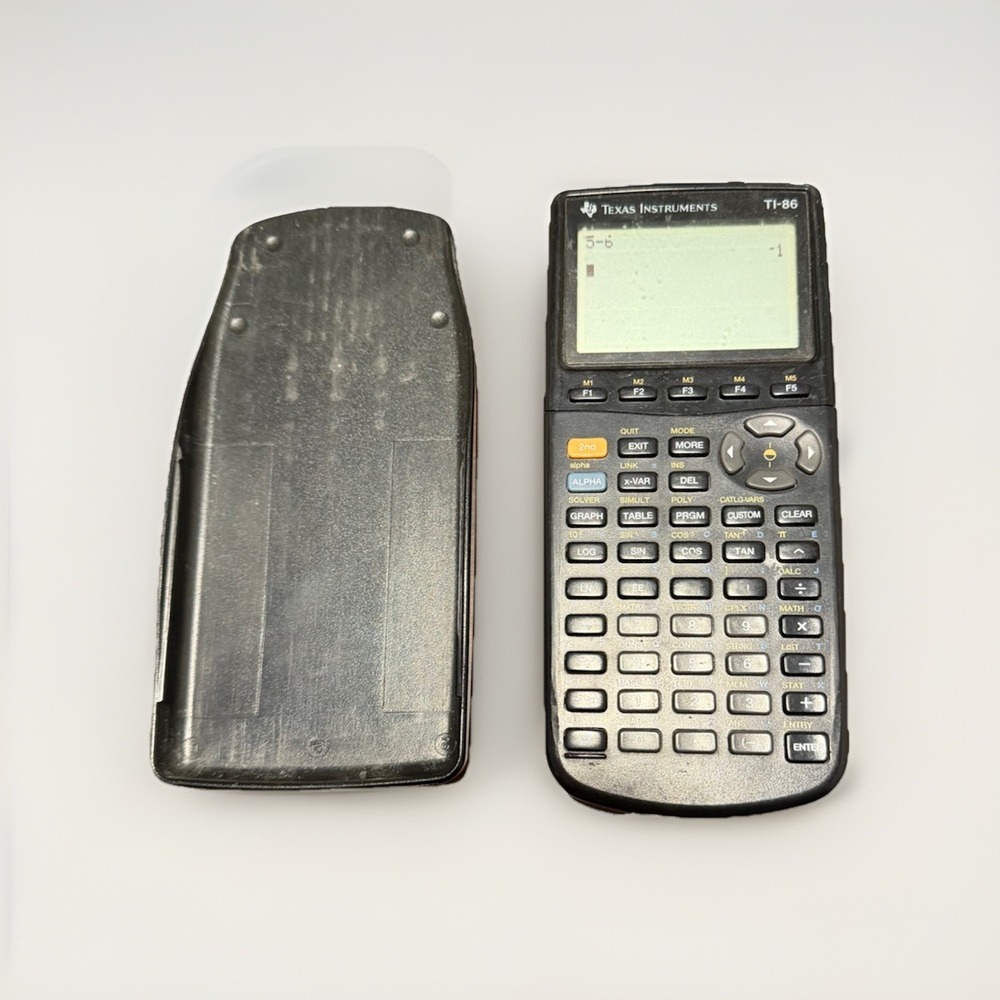 Texas Instruments TI-86 Graphing Calculator‎ Tested Working w Cover